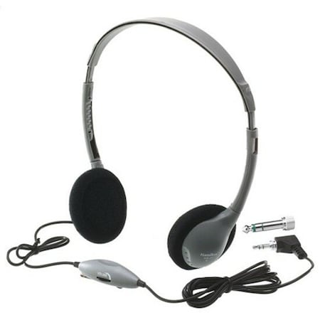 SchoolMate™ On-Ear Stereo Headphone With In-Line Volume Control, PK2